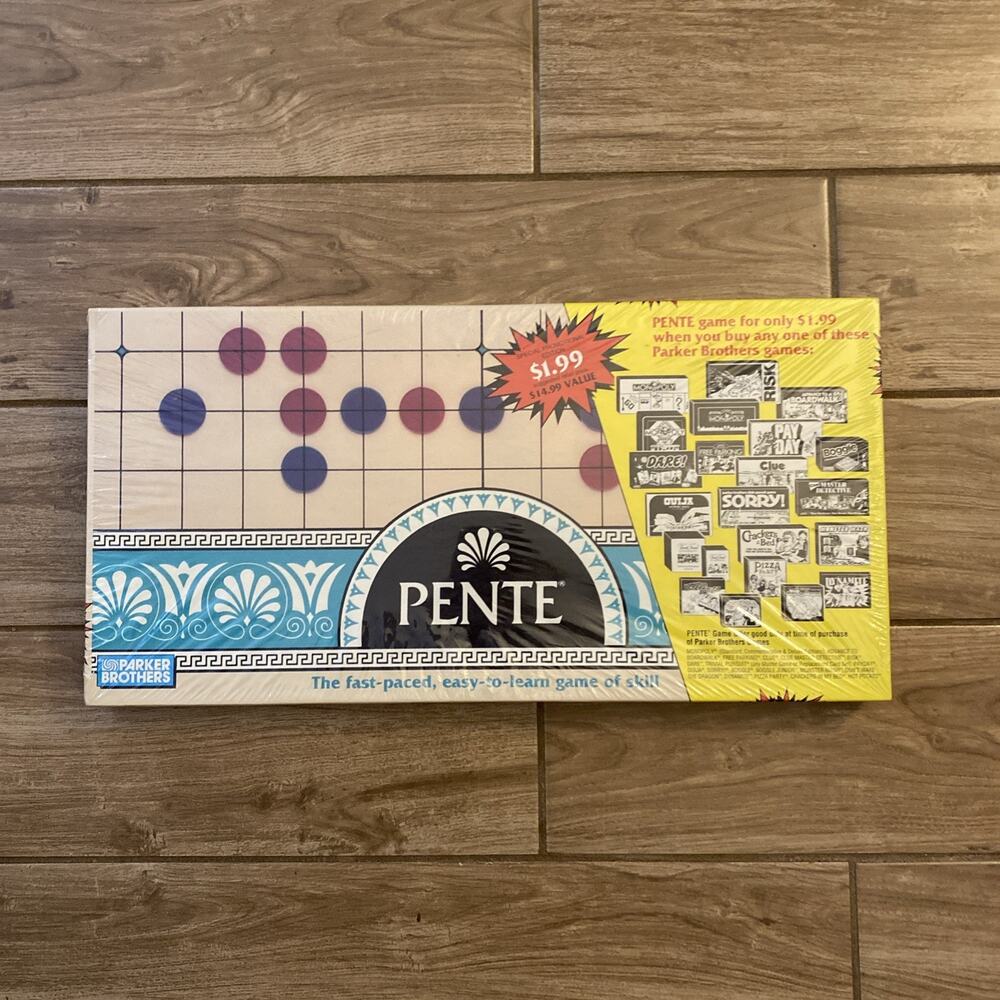 Vintage 1989 PENTE New Factory Sealed Board Game Parker Brothers